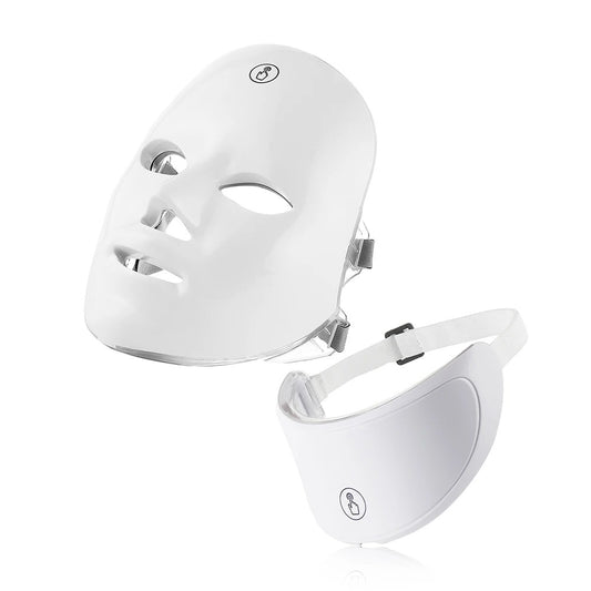 Led Facial Mask With Neck Red Light Therapy Mask